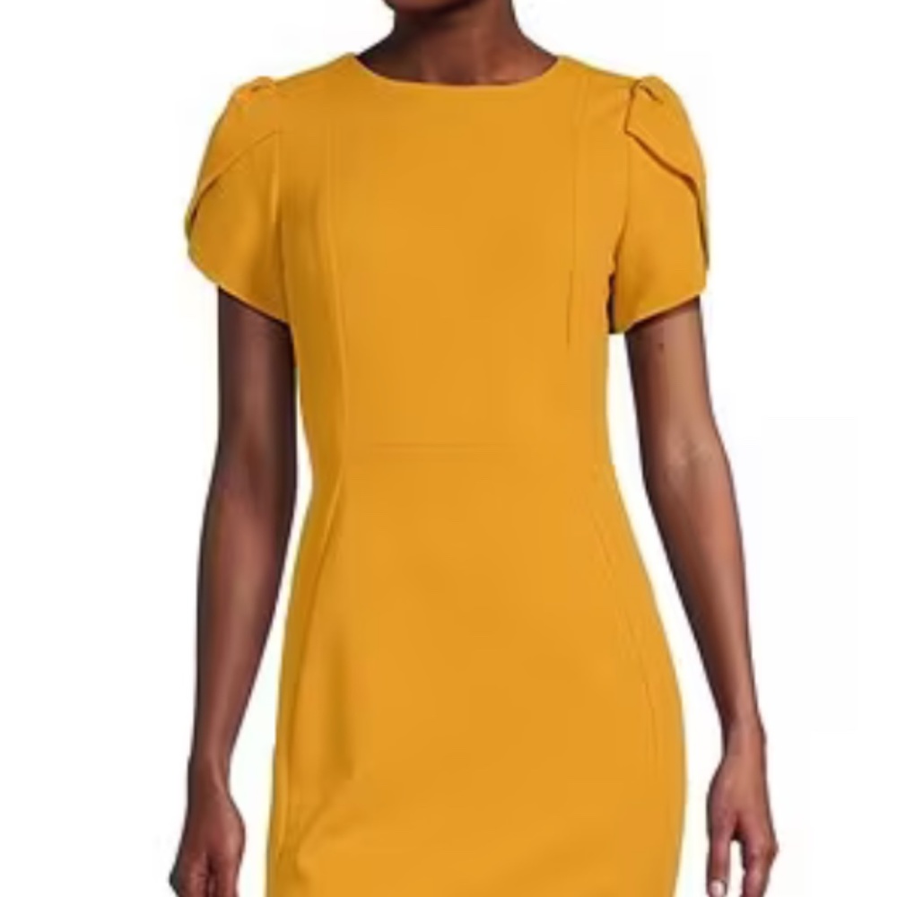 Calvin Klein tulip sleeve dress Black, sz XS - Picture 2 of 6